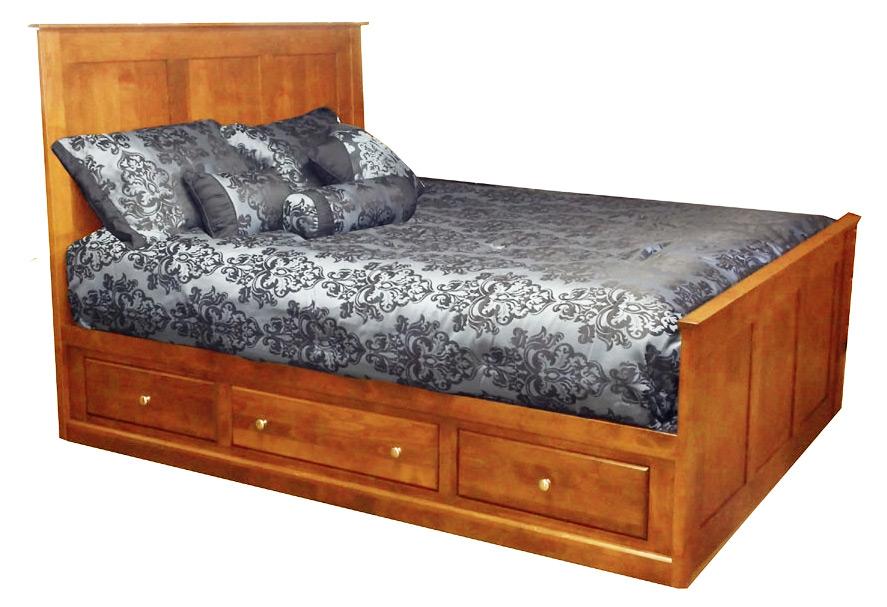 Custom Amish King Storage Bed Rotmans Captain's Bed